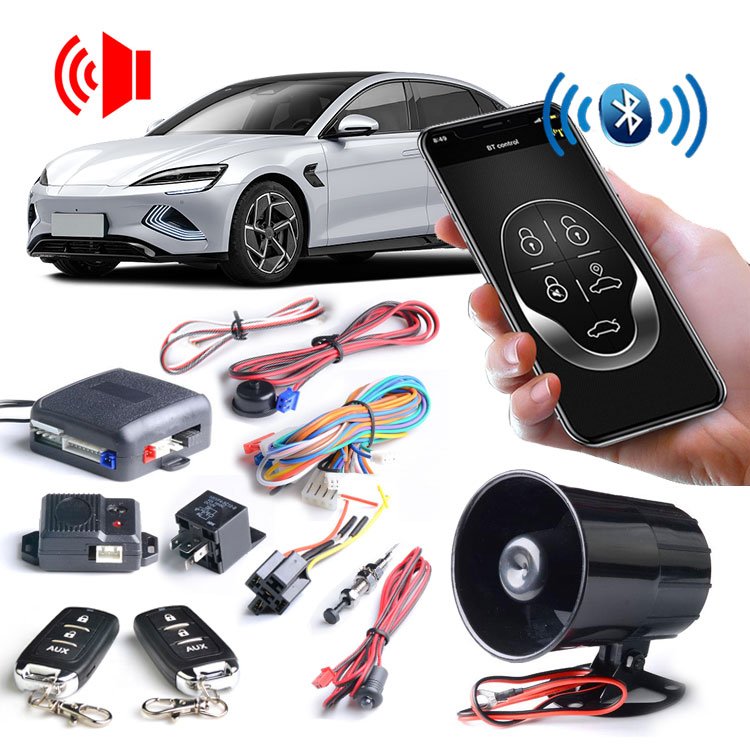 Car Alarm System Automatic Remote Start Car Alarm Universal Car Alarm With Phone App BT Control